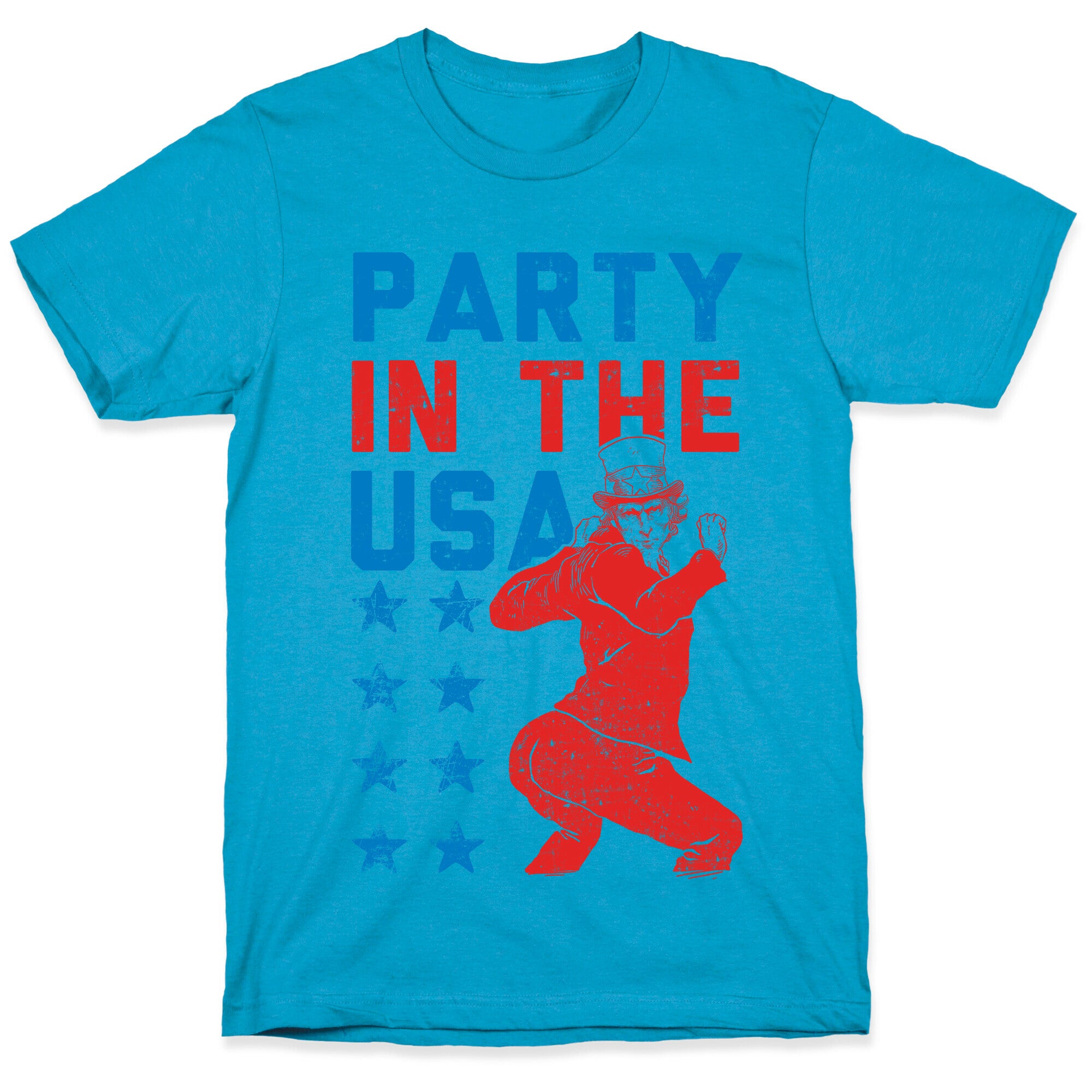 Party In The USA Uncle Sam Unisex Triblend Tee